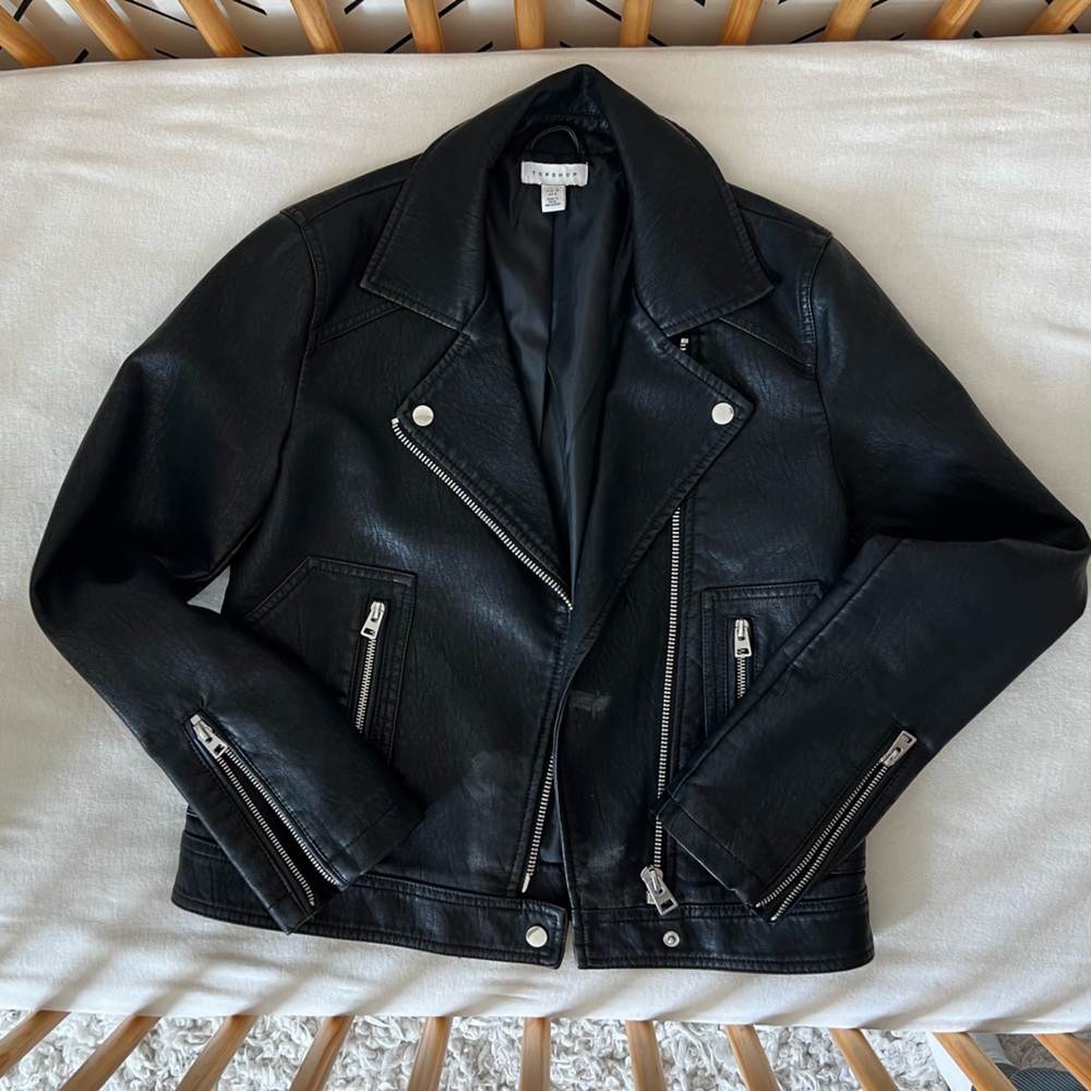 Top shop leather jacket